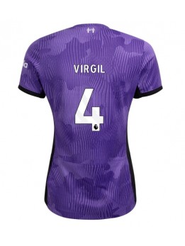 Liverpool Virgil van Dijk #4 Ausweichtrikot für Frauen 2023-24 Kurzarm